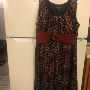 Perceptions NewYork paisley dress lightly worn